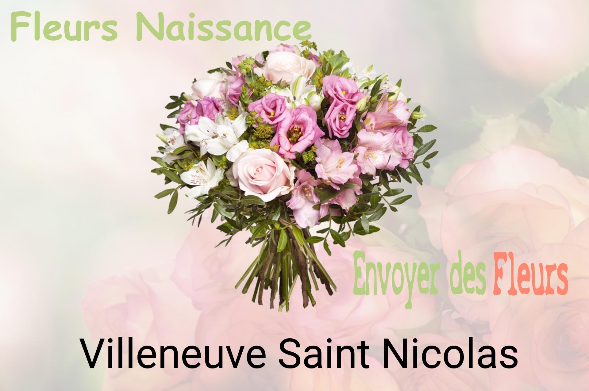 Bouquet de fleurs de naissance livré à Villeneuve-Saint-Nicolas